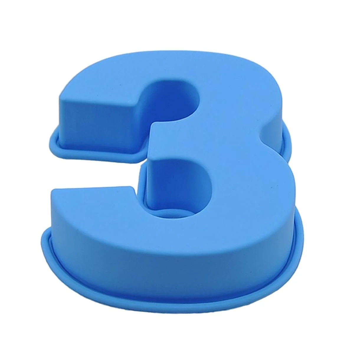 Stampo Silicone Numero 3 Blu