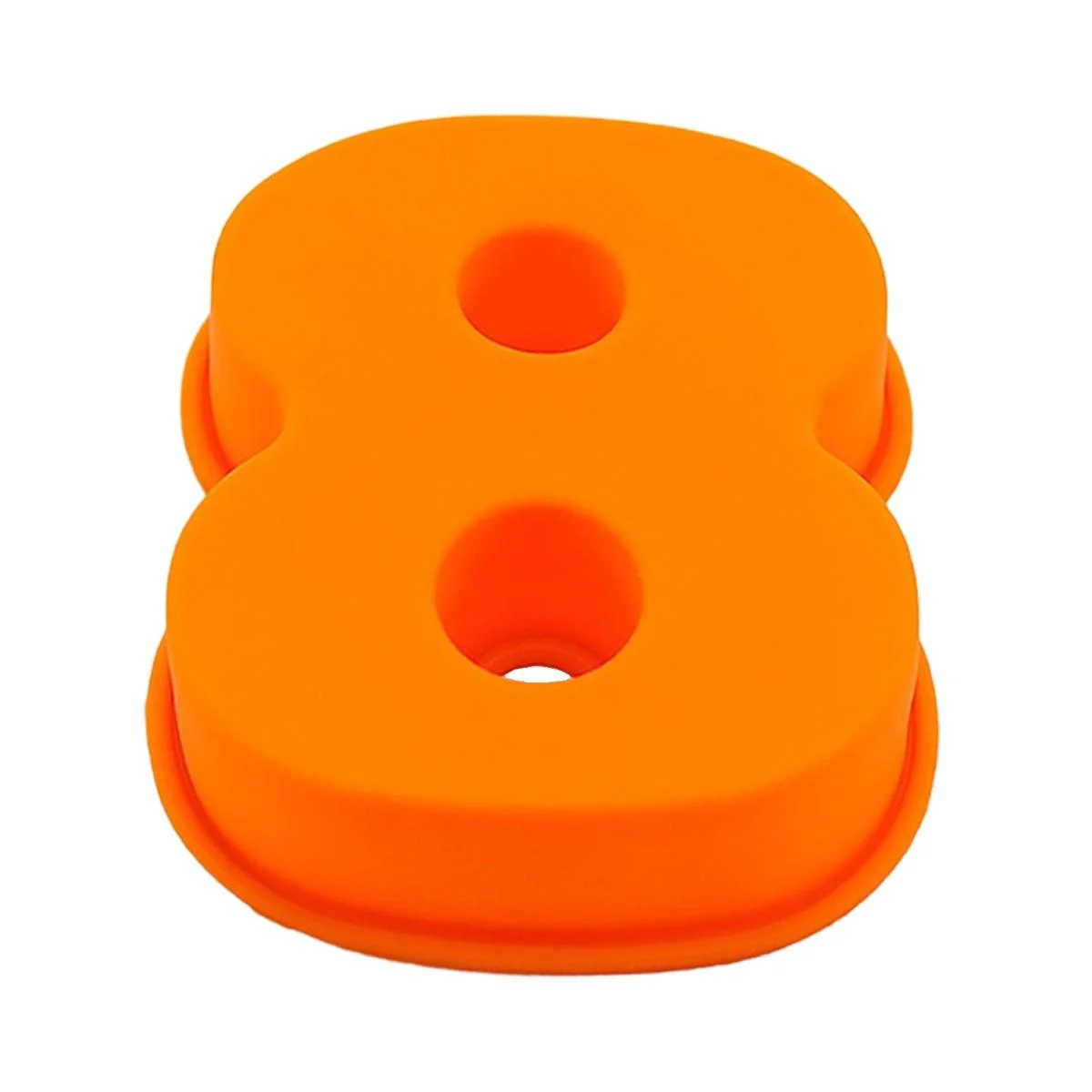 Stampo Silicone Numero 8 Arancione