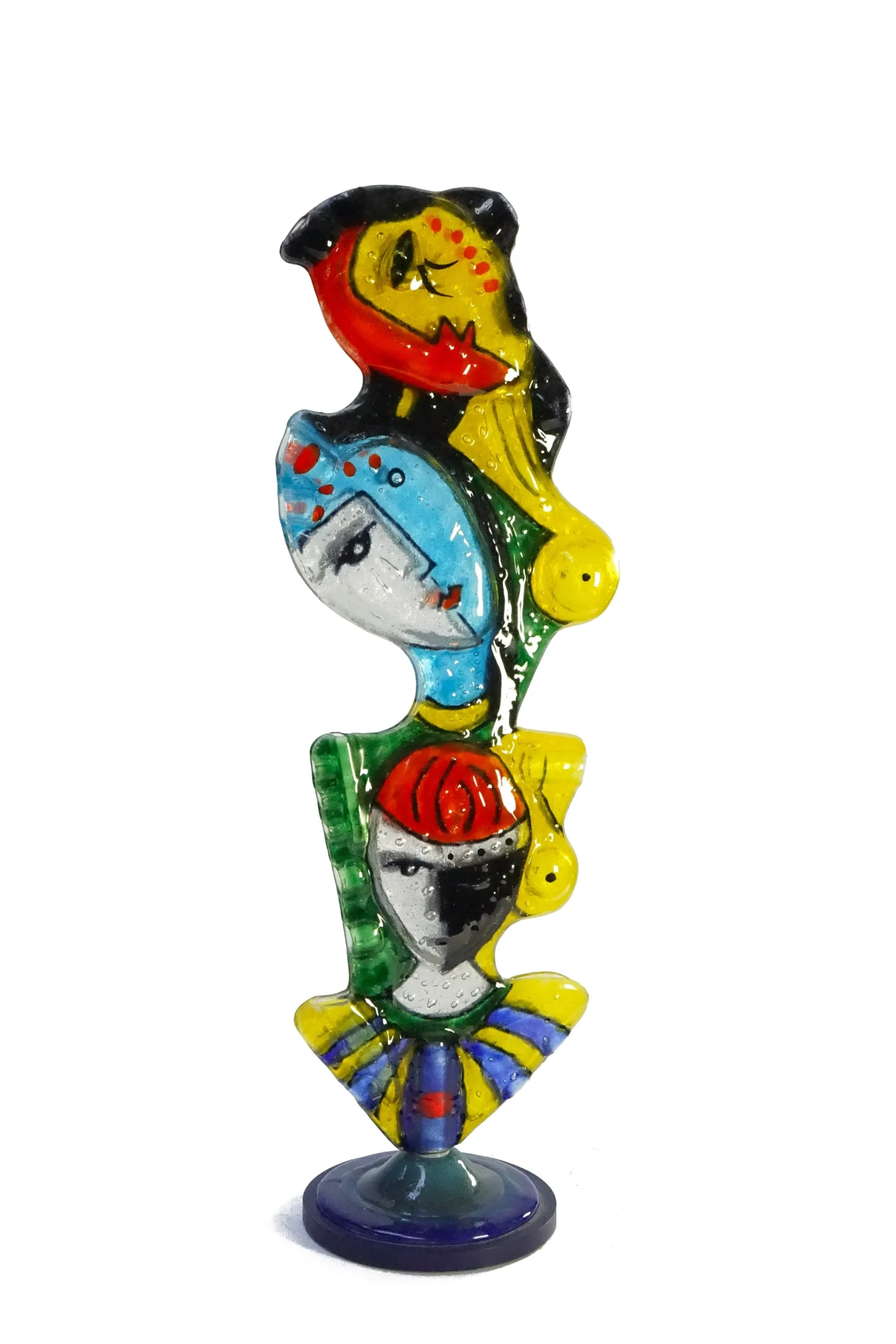 Scultura in Vetro UNA FAMIGLIA di Silvio Vigliaturo - Pezzo Unico