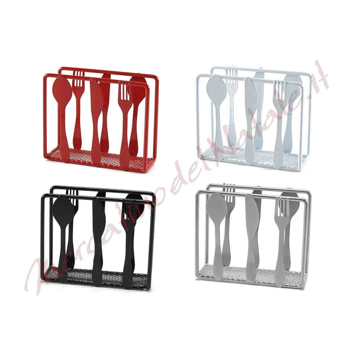Porta Tovaglioli Metallo 4 Colori Assortiti