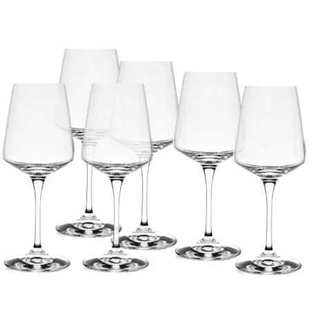 Set 6 Calici da Tavola Vino Bianco in Vetro Aria 46 cl RCR