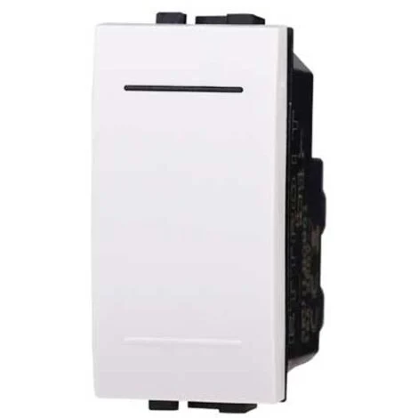Ettroit Serie Space Deviatore Basculante 16 A bianco Compatibile Bticino Living LB0801