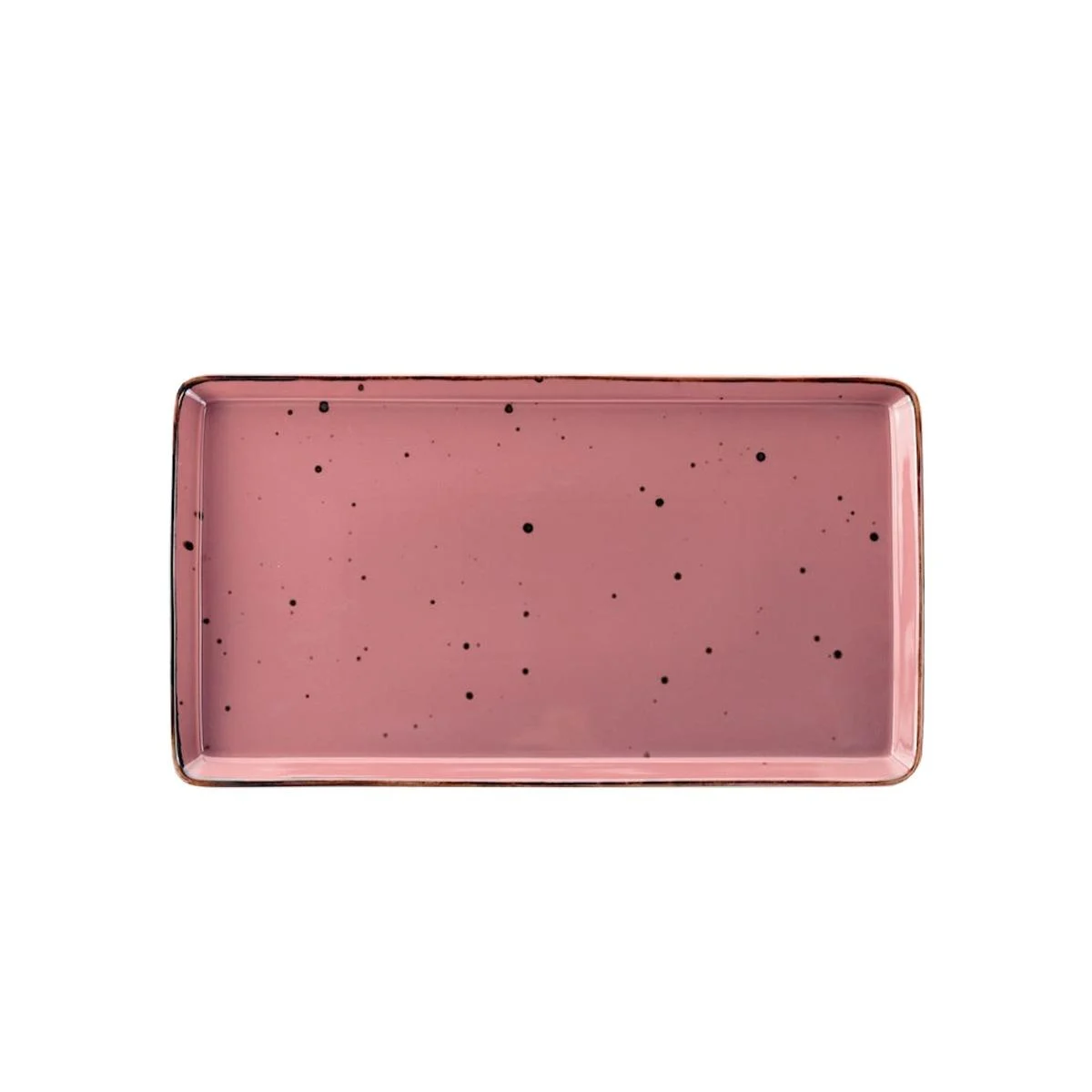 Vassoio Porcellana Weissestal Rett Rosa 38x21