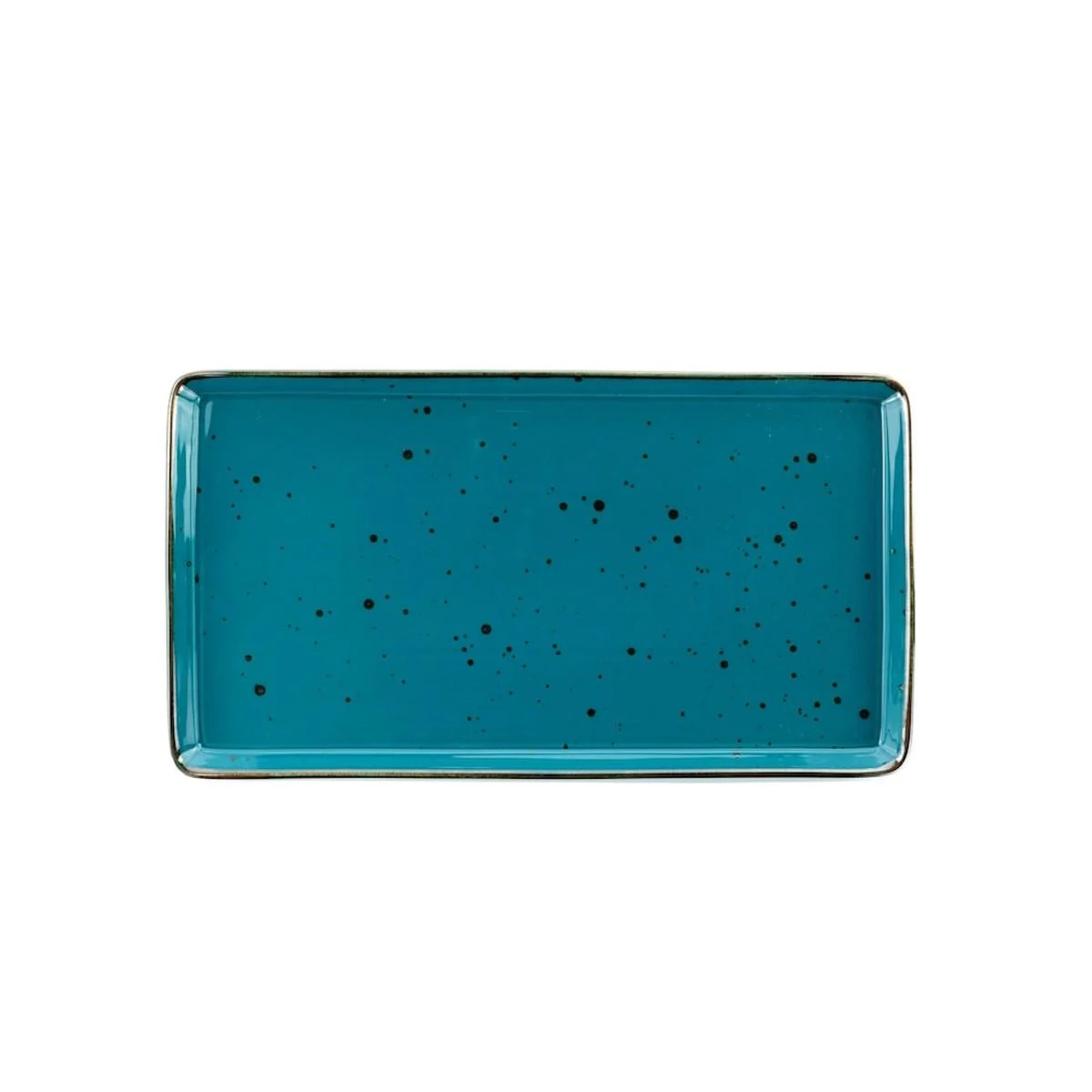 Vassoio Porcellana Weissestal Rett Blu G 38x21