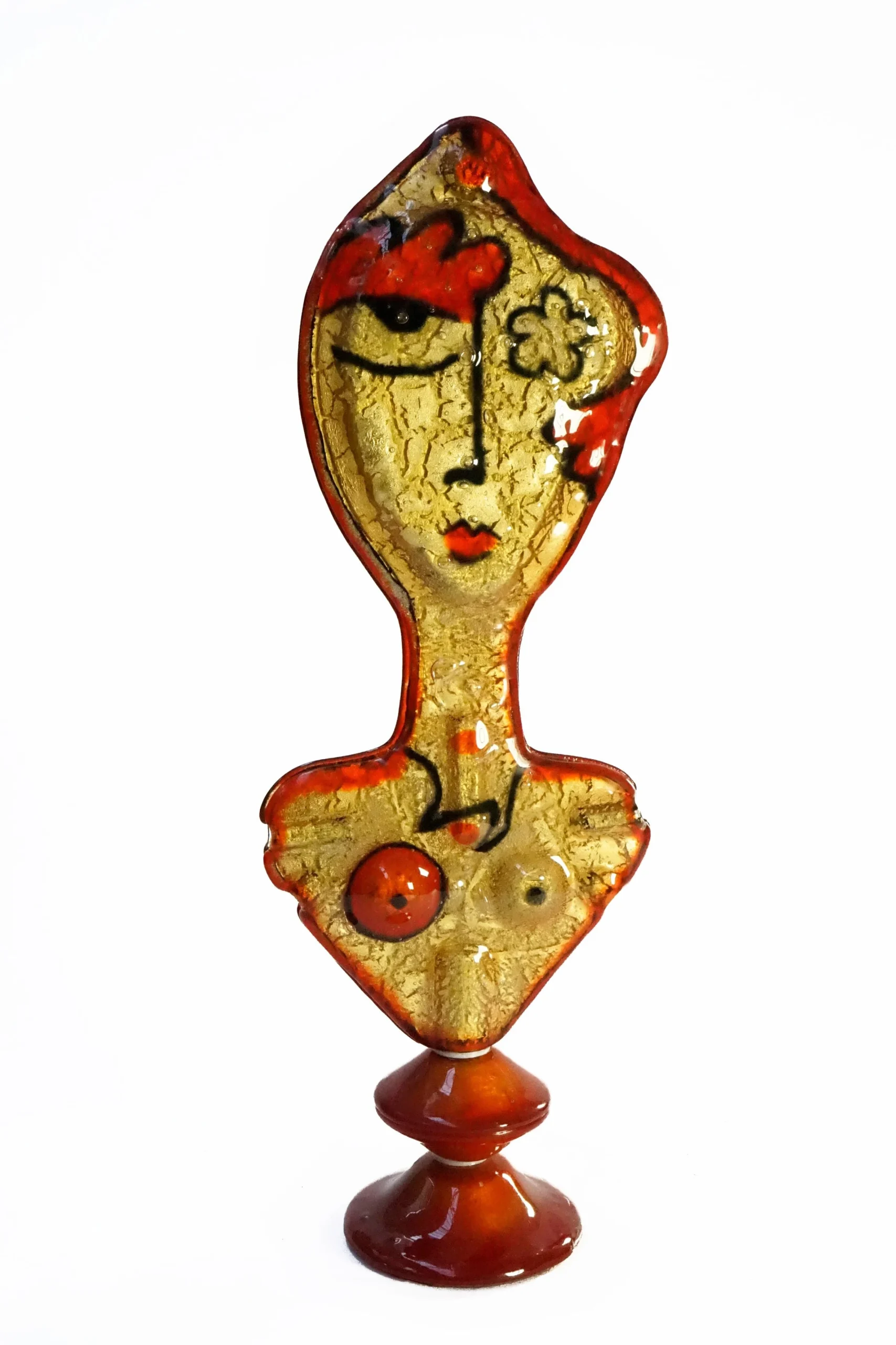 Scultura in Vetro ANGELI & DIAVOLI di Silvio Vigliaturo - Pezzo Unico