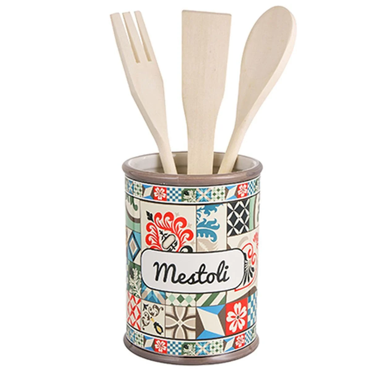 Porta Mestoli Stoneware Positano pz.4