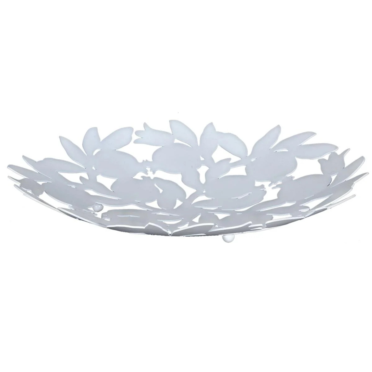 Porta Frutta Metallo Melograno Bianco cm.30