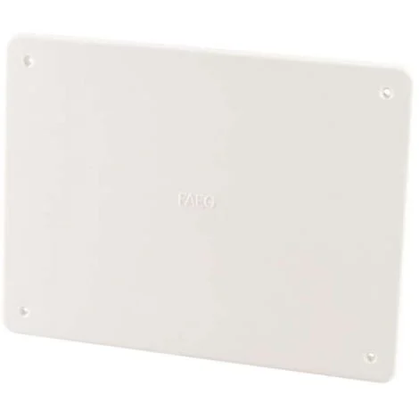 POLY POOLPP0590.1 Coperchio Scatola Elettrica di Derivazione da Incasso Bianco - in Tecnopolimero Antiurto - con Viti di Fissaggio