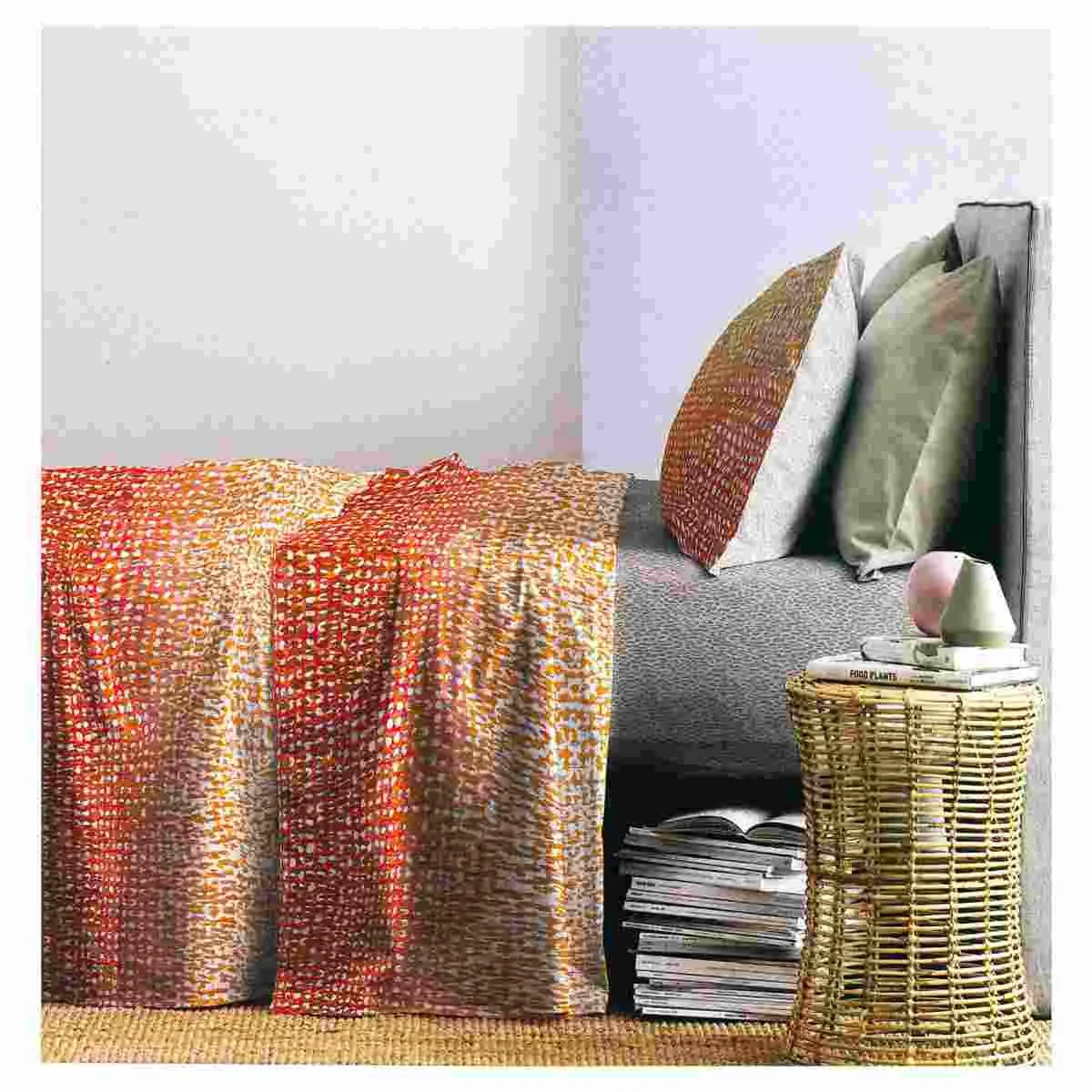Lenzuola Singole 1 Piazza e Mezza Stain Arancio