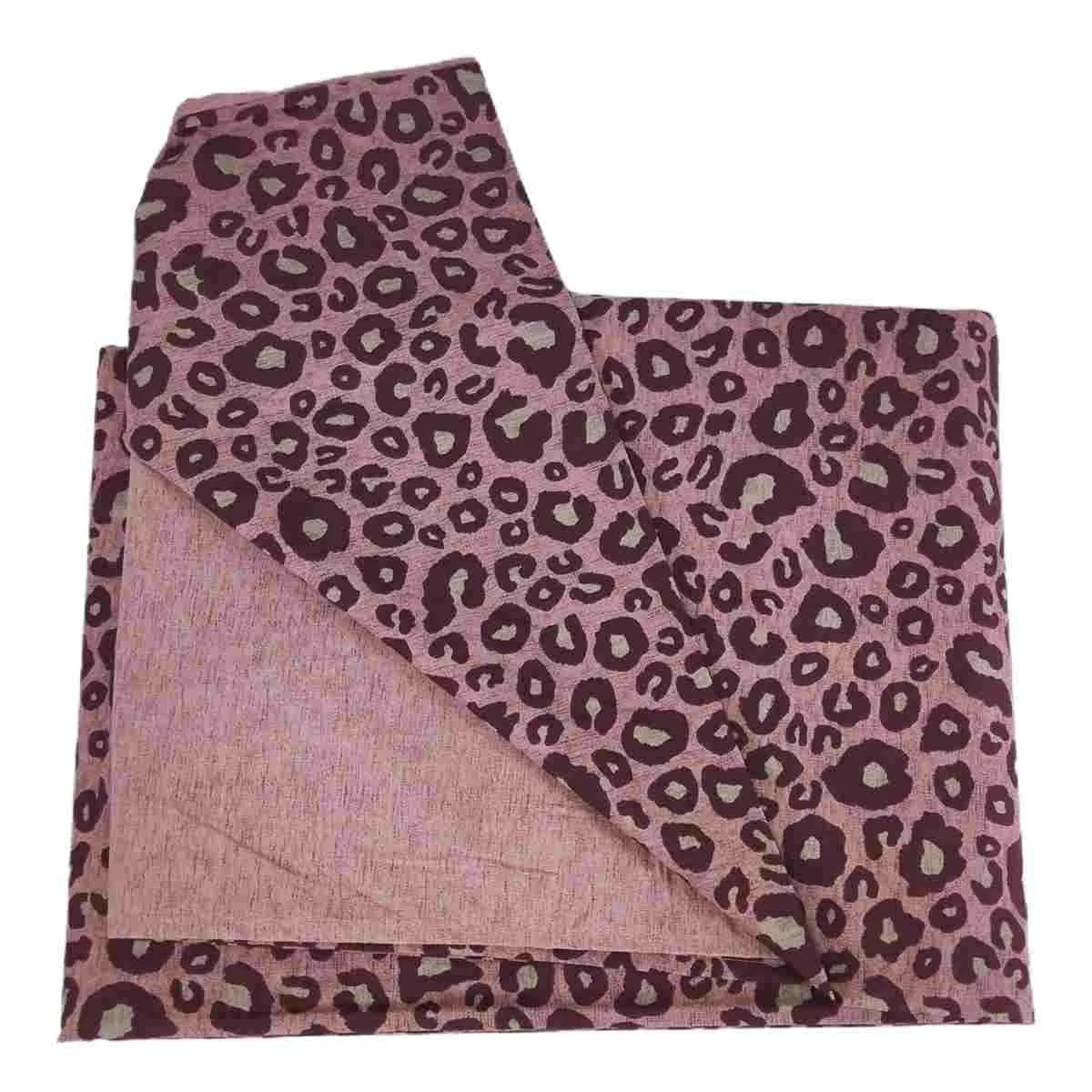 Copripiumino 1 Piazza e Mezza Leopard Rosa