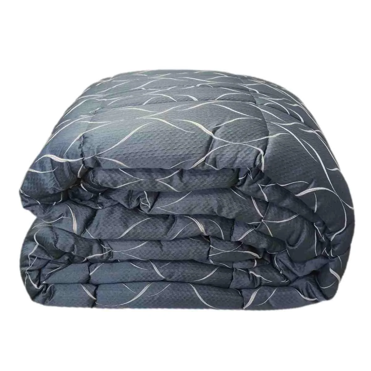 Trapunta Matrimoniale Jaquard Azzurro cm.60x260