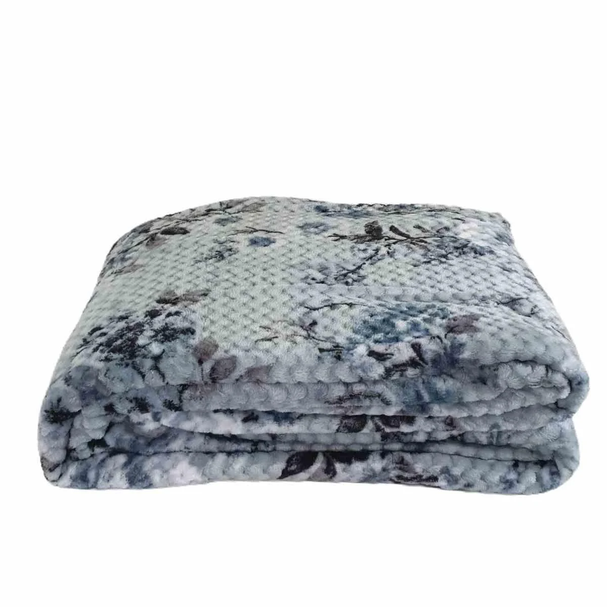 Coperta Plaid Amanda Azzurra cm.130x160