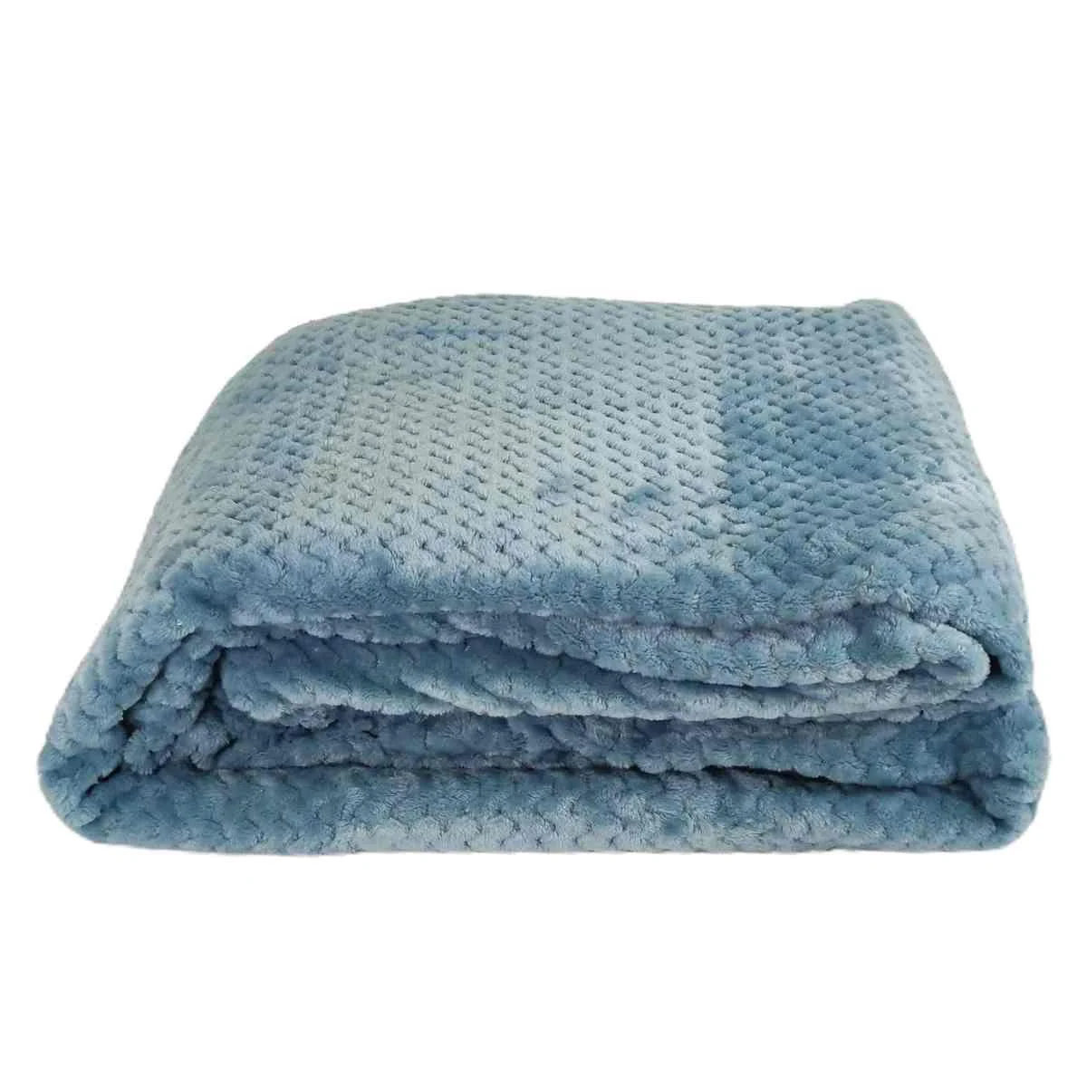 Coperta Plaid Gregory Azzurro 130x160