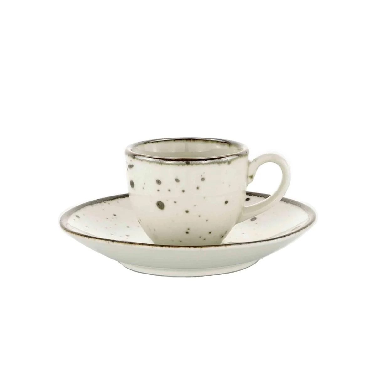 Tazzine Caffè Set pz.6 Porcellana Weissestal Bianca