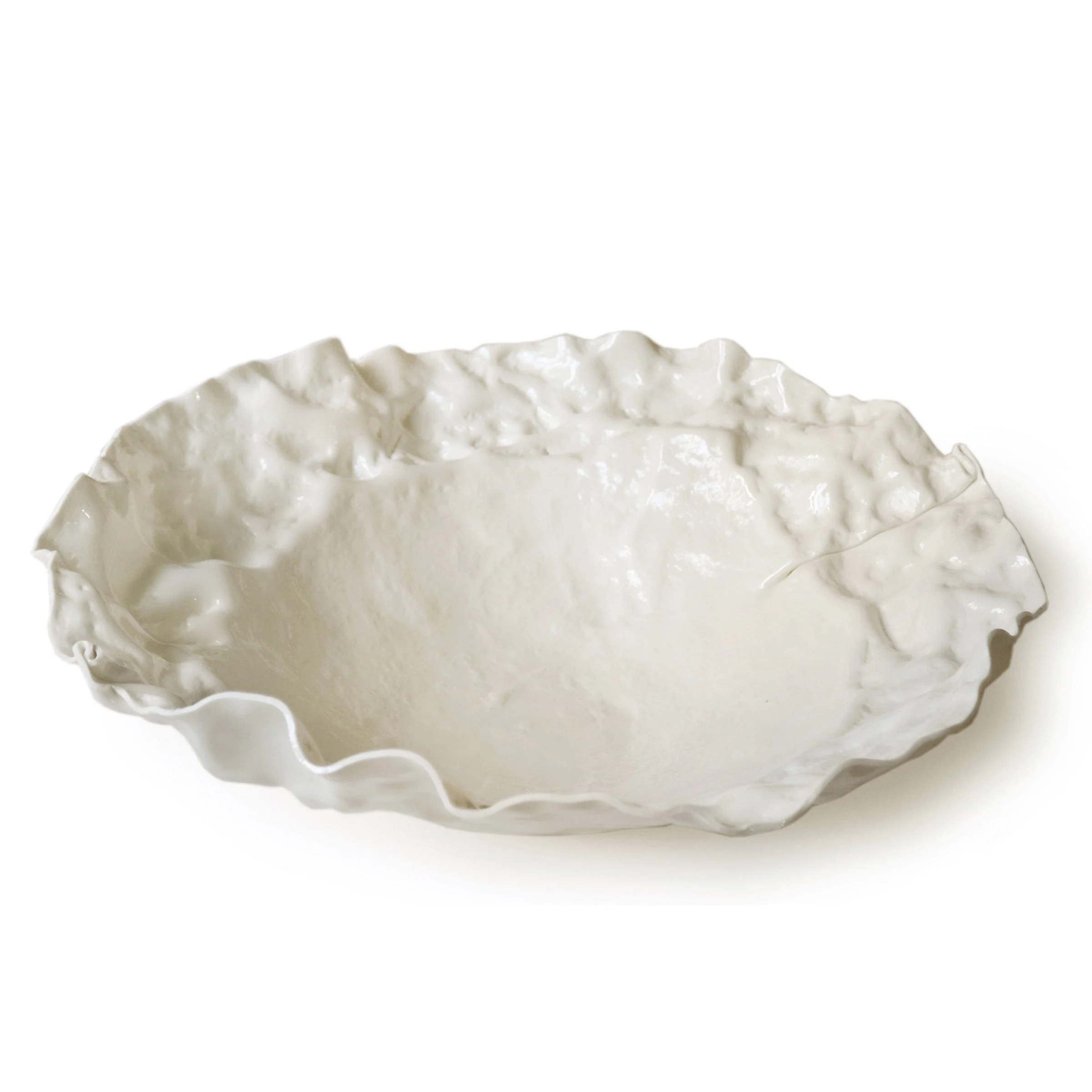Ciotola da Portata in Vetro di Murano STROPICCIATO di D.i. Più Andretto Design