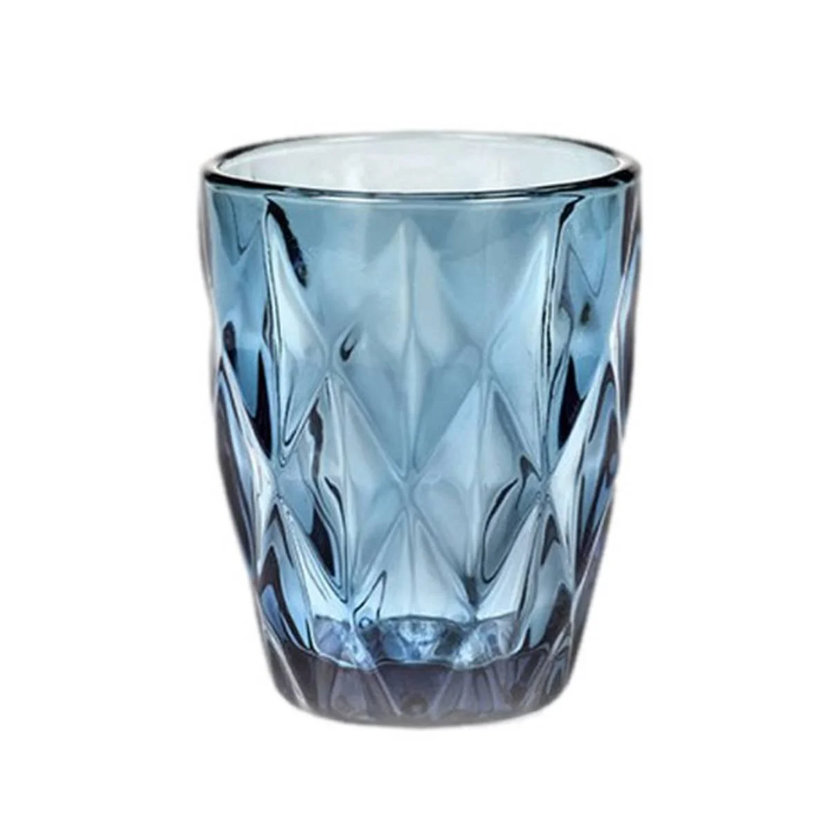 Bicchiere Vetro Singolo Acqua Loira Blu ml.250