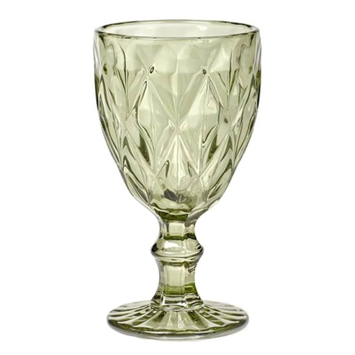 Bicchiere Vetro Singolo Calice Loira Verde ml.290