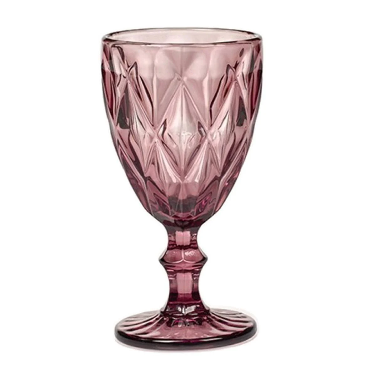 Bicchiere Vetro Singolo Calice Loira Rosa ml.290