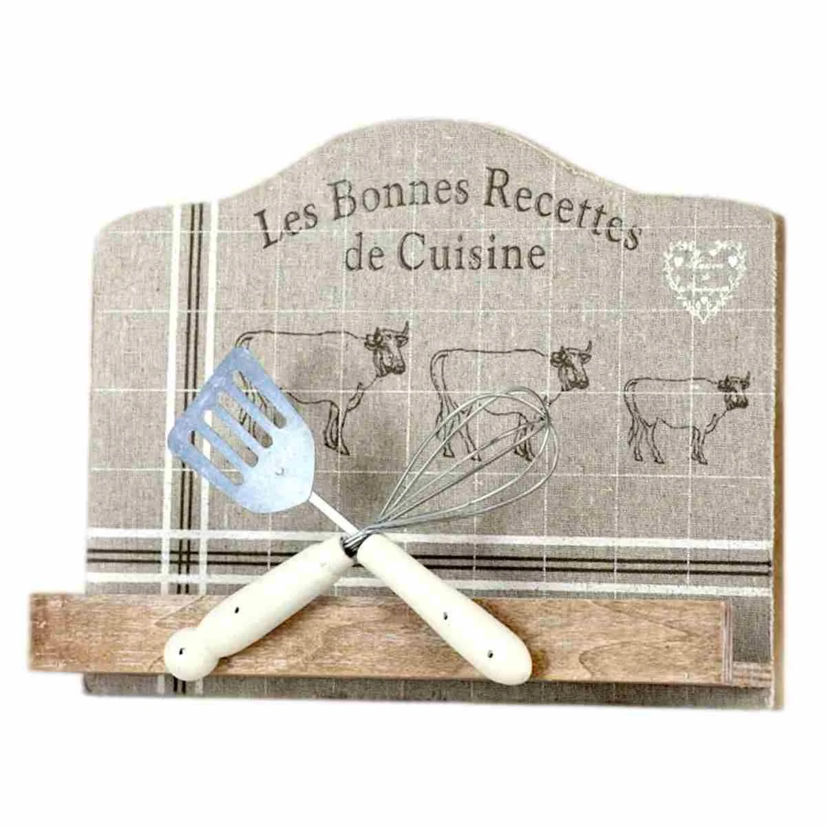 Leggio Legno Cucina con Utensili cm.30x5xh22