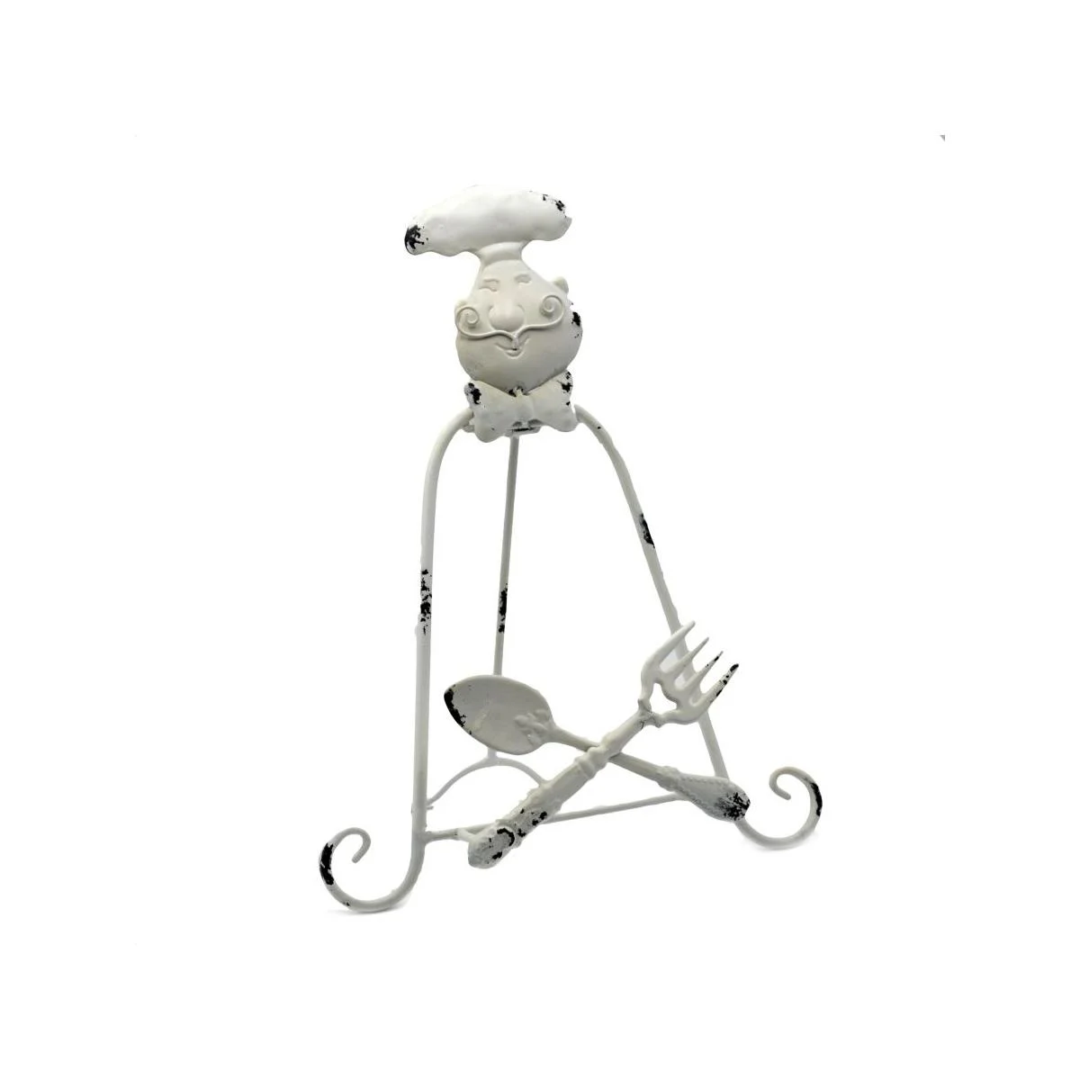 Leggio Metallo Cucina con Cuoco cm.36x20x34