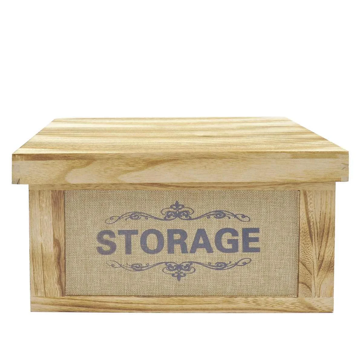 Scatola Porta Oggetti Legno con Coperchio cm.30
