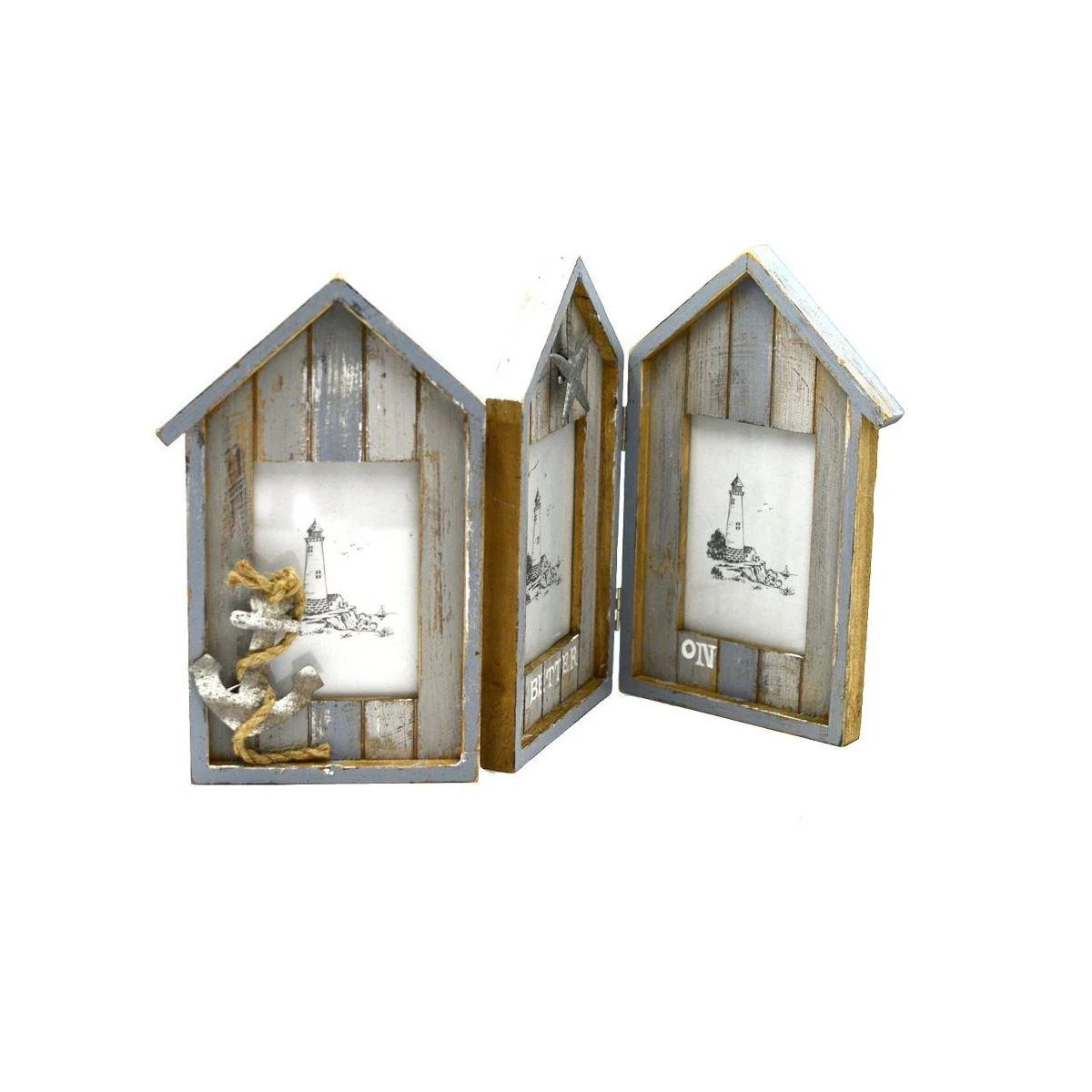 Cornice Multipla 3 Posti Legno Mare Apribile cm.45x25