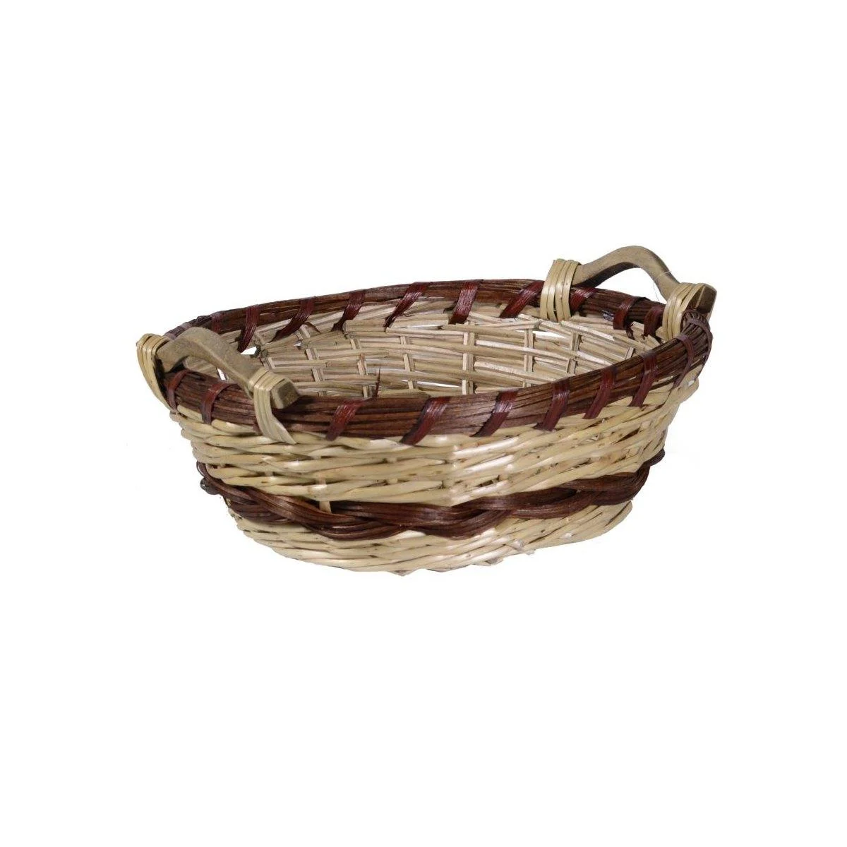 Cesto Natale Vimini Ovale Fascia cm.40x34x14