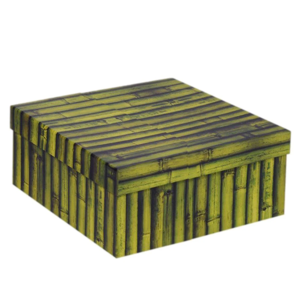 Scatola Cartone Decorata Bambu cm.28X20X10,5