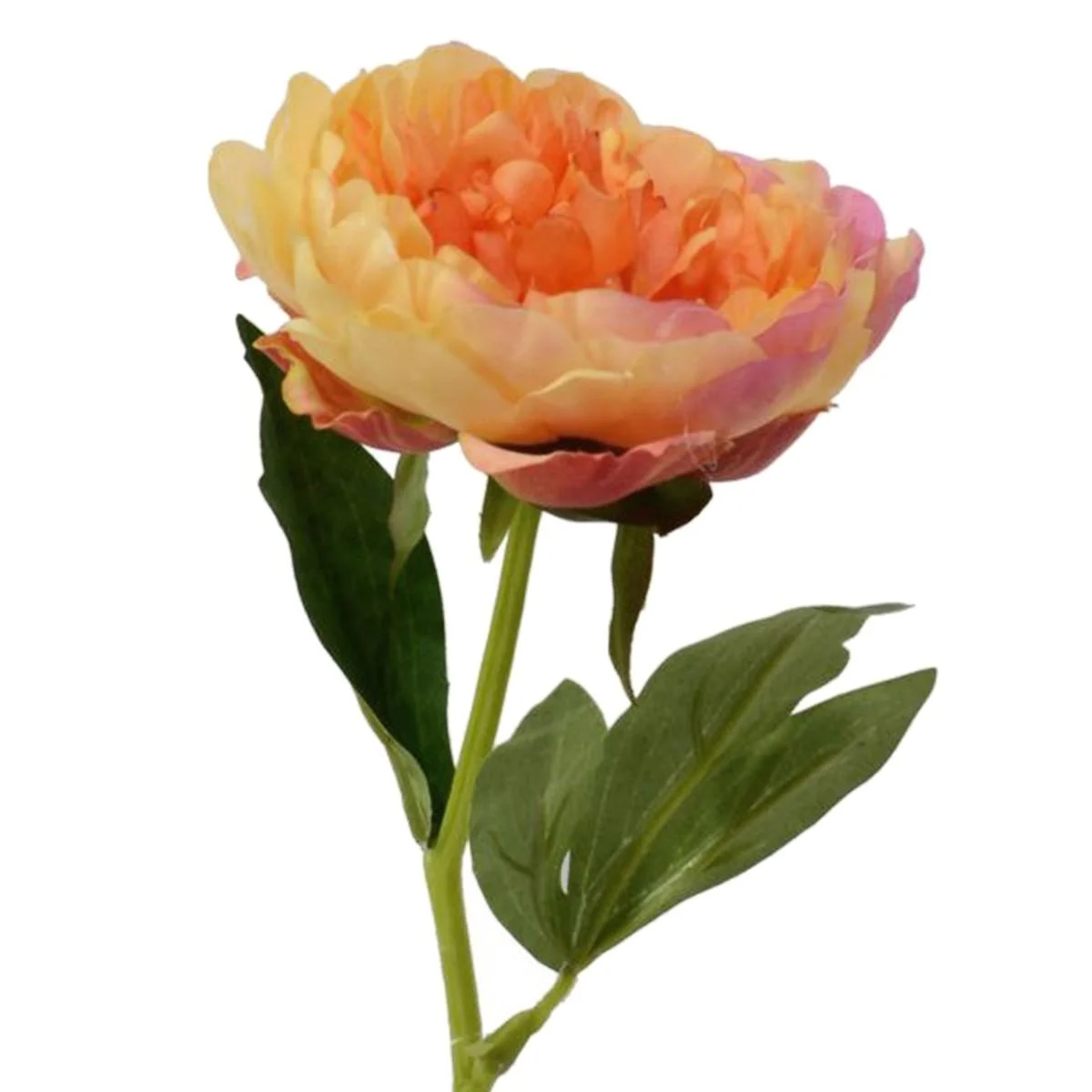 Fiore Peonia Arancione cm.33