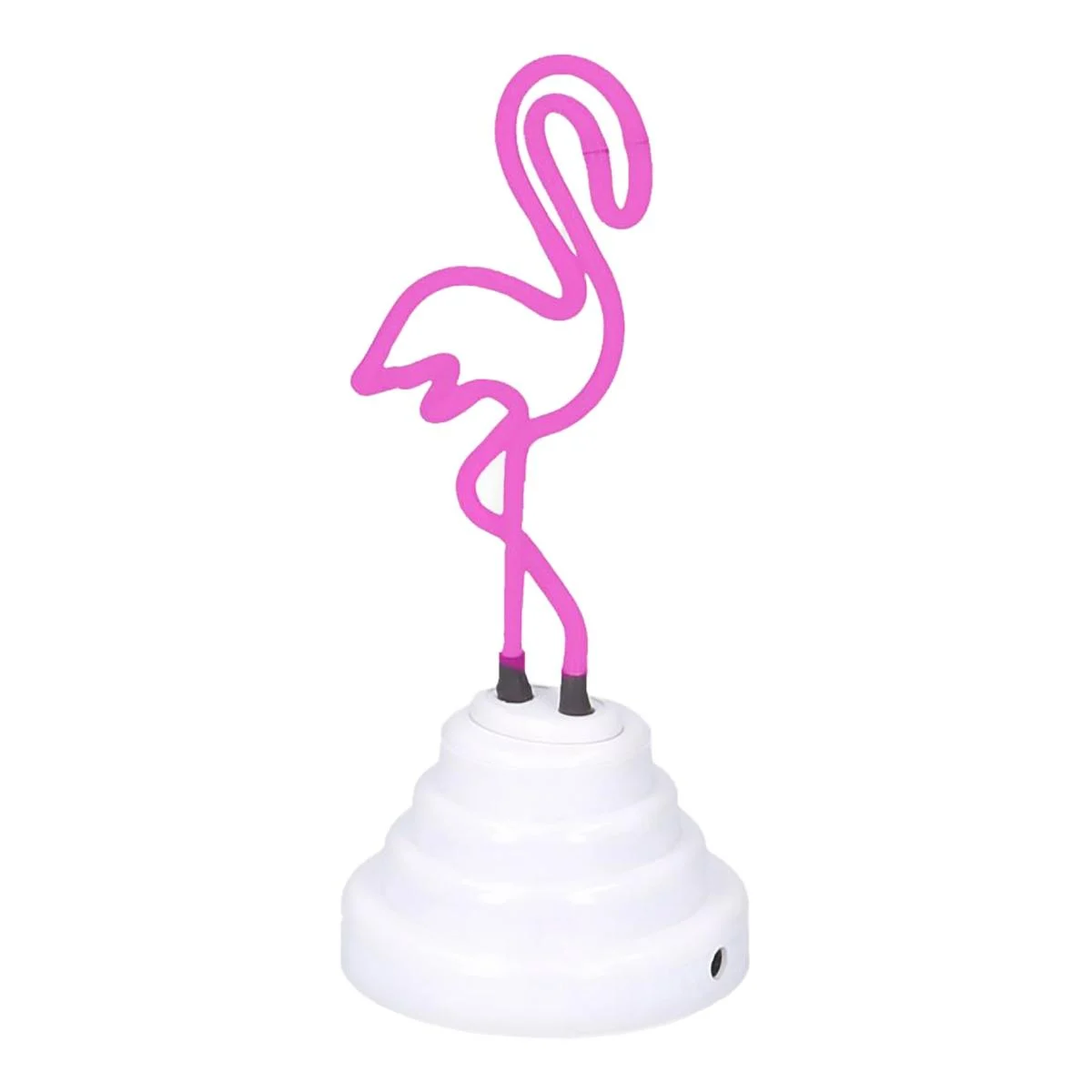 Lampada Tavolo Fenicottero Neon USB cm.22