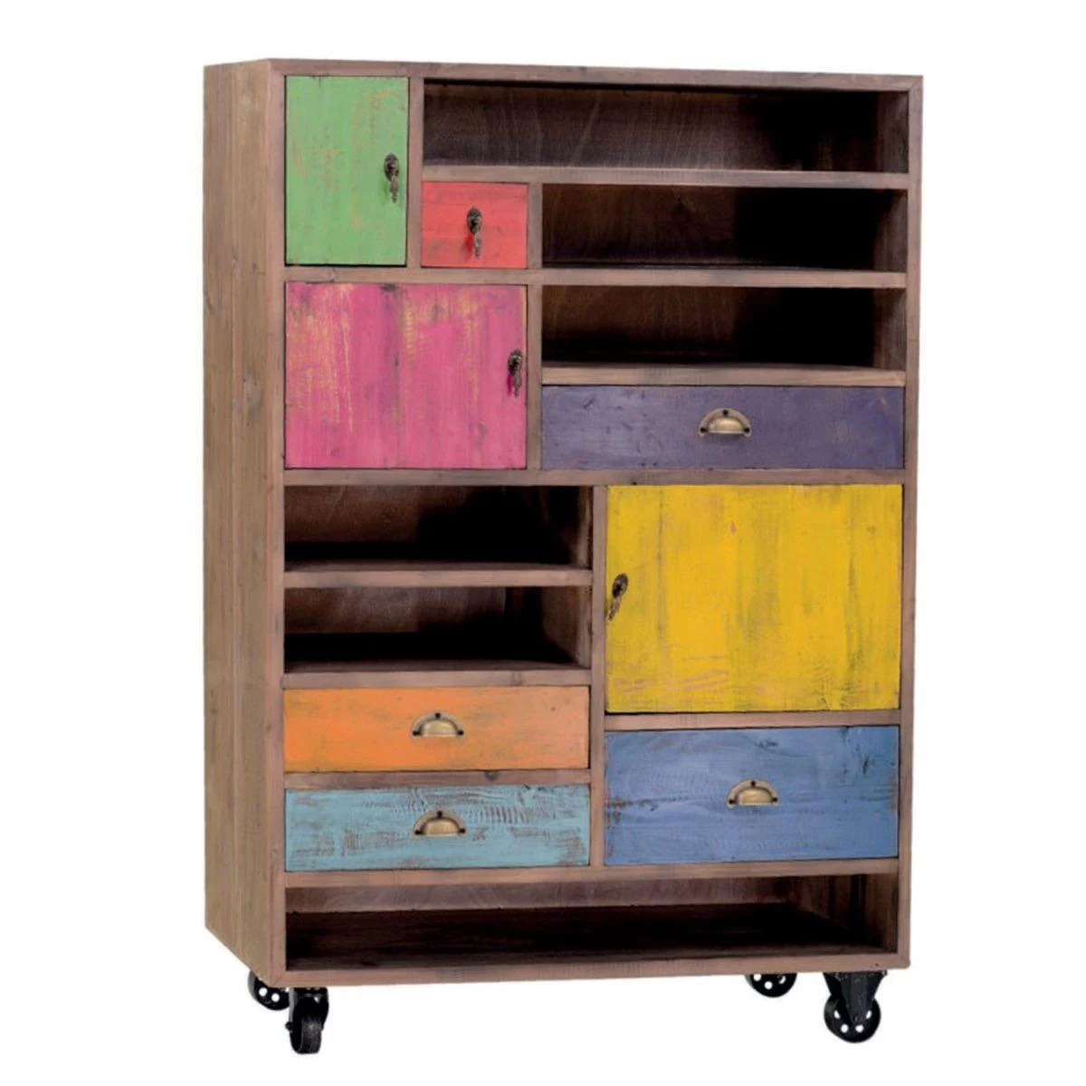 Libreria Legno Vintage cm.100x38xh140