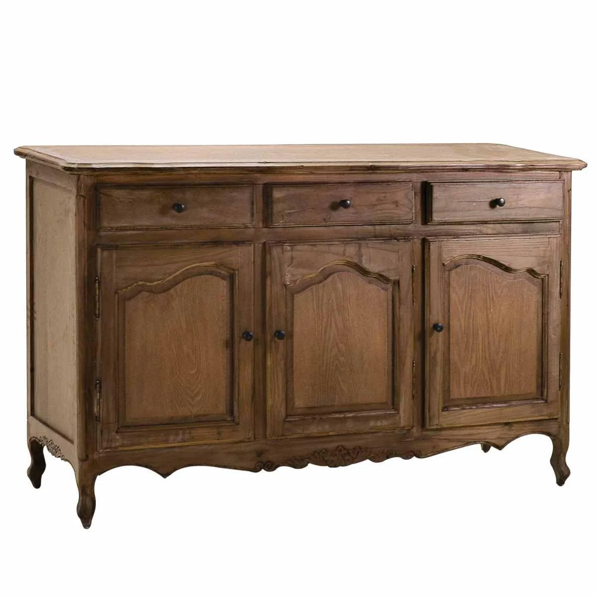 Mobile Madia Legno 3 Ante 3 Cassetti cm.150x50x90