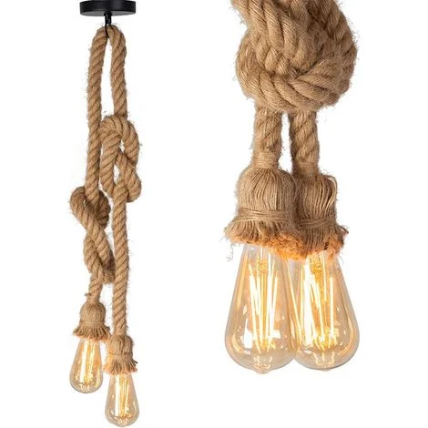 LAMPADA A SOSPENSIONE APP419-2CP CORDA 1-PUNTI LUCE E27 100CM REGOLABILE
