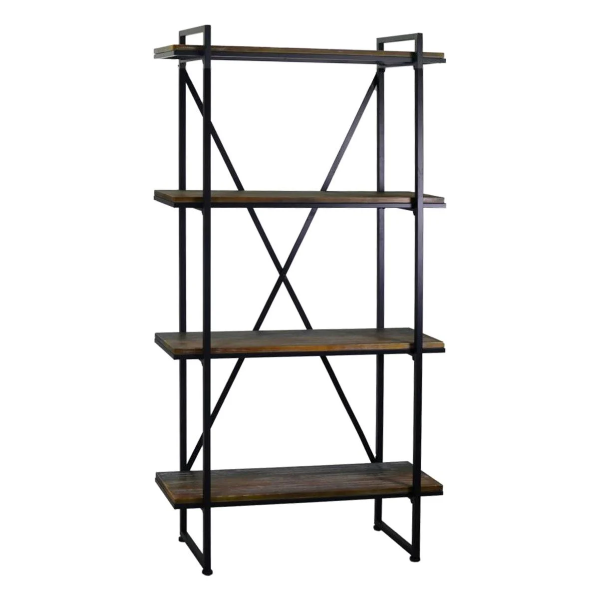 Libreria Scaffale Metallo Vintage cm.90x32xh180