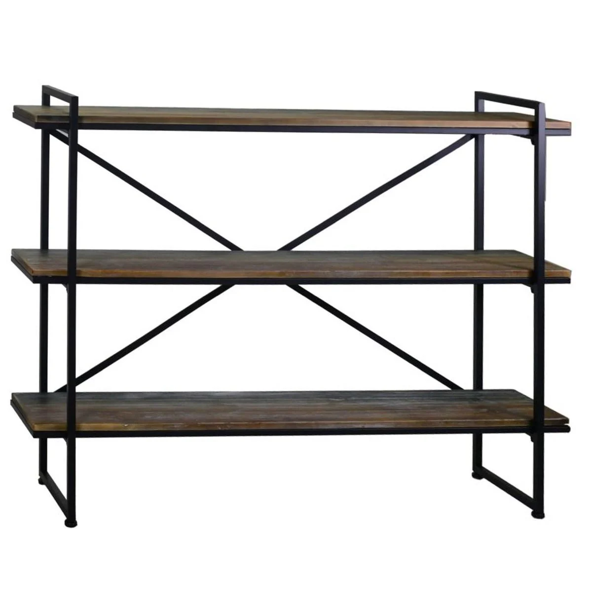 Libreria Scaffale Metallo Vintage cm.150x32x110
