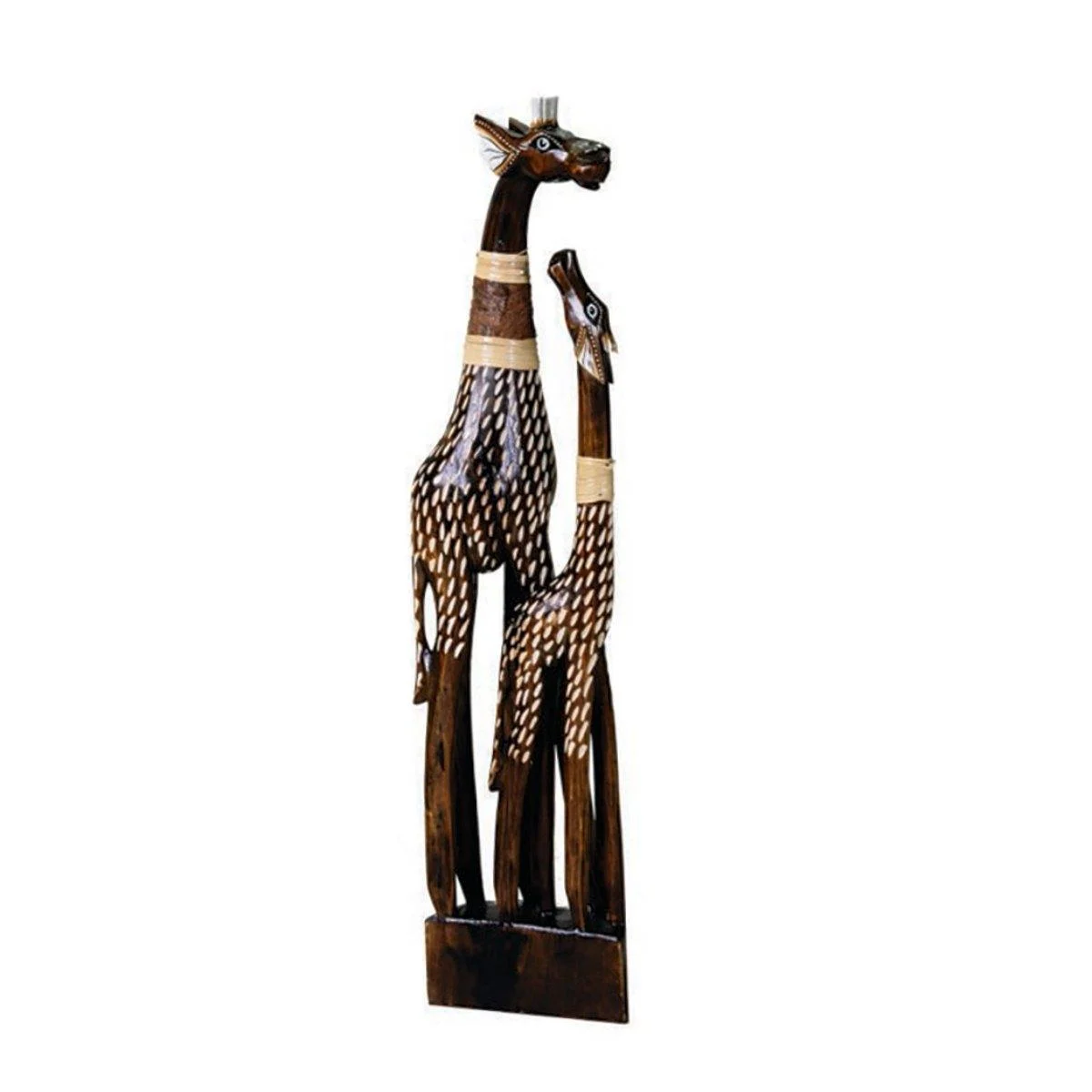 Decorazione Giraffa Coppia Legno cm.60
