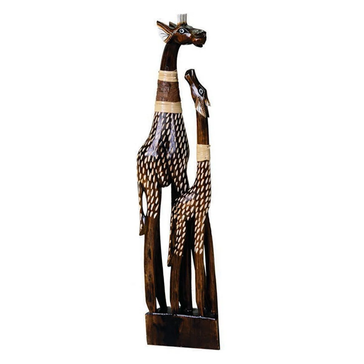 Decorazione Giraffa Coppia Legno cm.80
