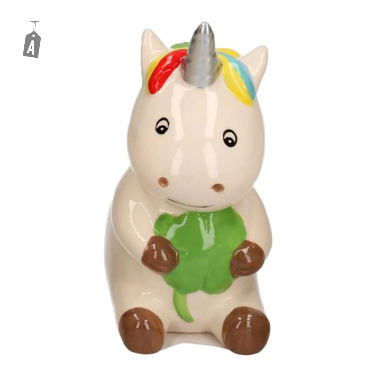 Salvadanaio Unicorno Ceramica cm.15