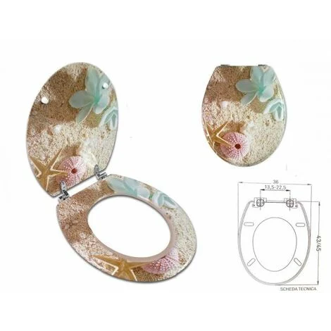 SEDILE COPRIWATER UNIVERSALE PER BAGNO COPRI WC WATER IN LEGNO Mod. 52981