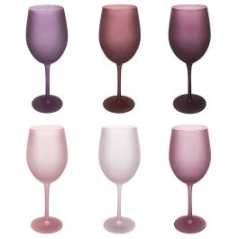 Set 6 calici 650 ml frosted, Happy Hour Provence