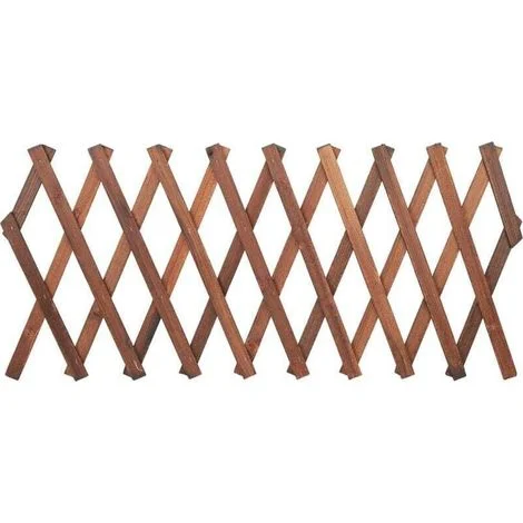 Recinzione a traliccio , estensibile a 120 x 35 cm, 155 x 30 cm, 180 x 25 cm, parete a traliccio in legno, traliccio in pino estensibile per piante rampicanti, viti e fiori per uso interno A-Crezuo