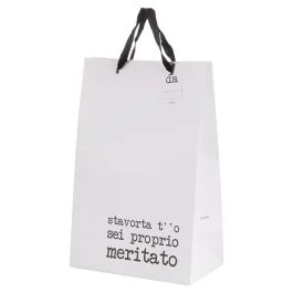 Busta regalo alta in carta 25x15x39 cm, S.P.Q.eRe
