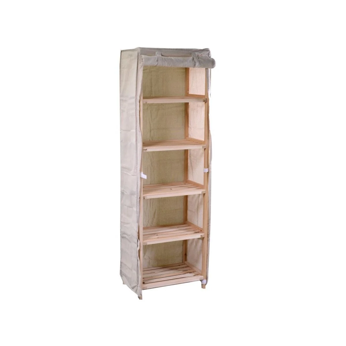 Mobile Scaffale Legno 5 Piani cm.43x29x140