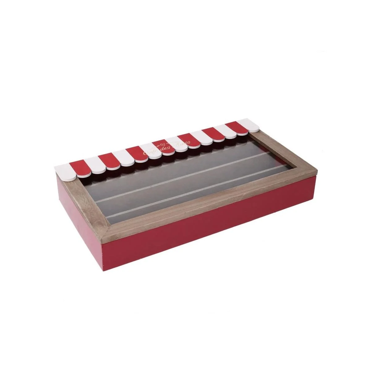 Scatola Porta Cialde Legno Bistrot 4 Posti cm.35