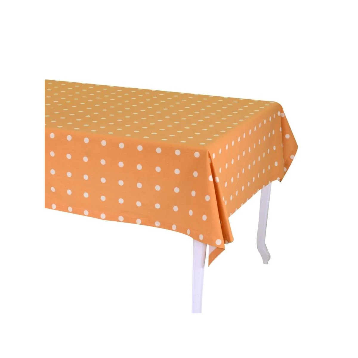 Tovaglia cm.140x240 Unico e Raro Arancione a Pois