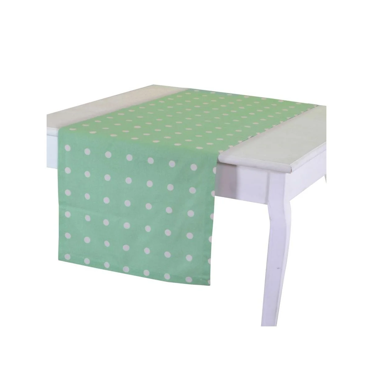 Runner cm.50x150 UnicoeRaro Verde a Pois