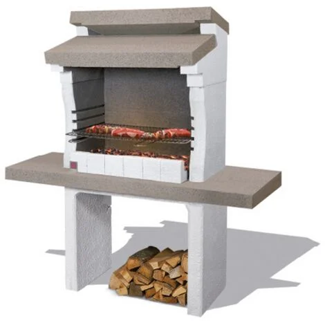 BARBECUE IN MURATURA SONDRIO CM. 140x59xH147,5 KG. 317 CARBONELLA E LEGNA