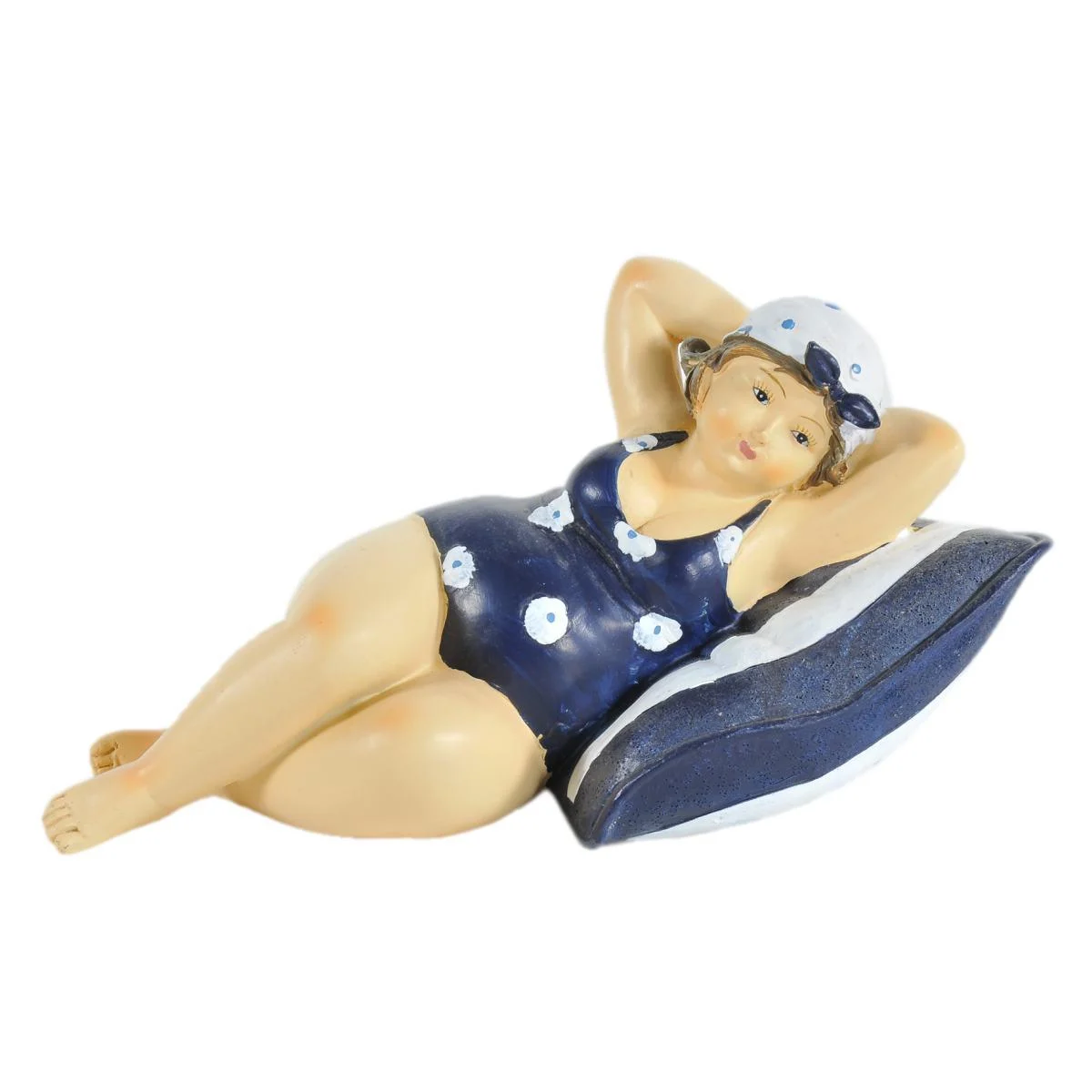 Decorazione Mare Donna con Costume e Cuscino cm.20
