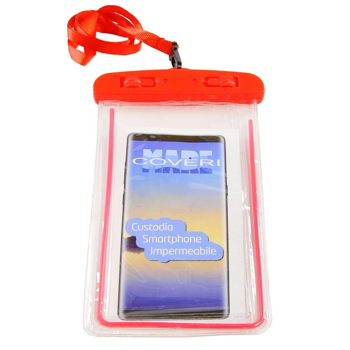 Porta Cellulare Impermeabile Rosso cm.10x20