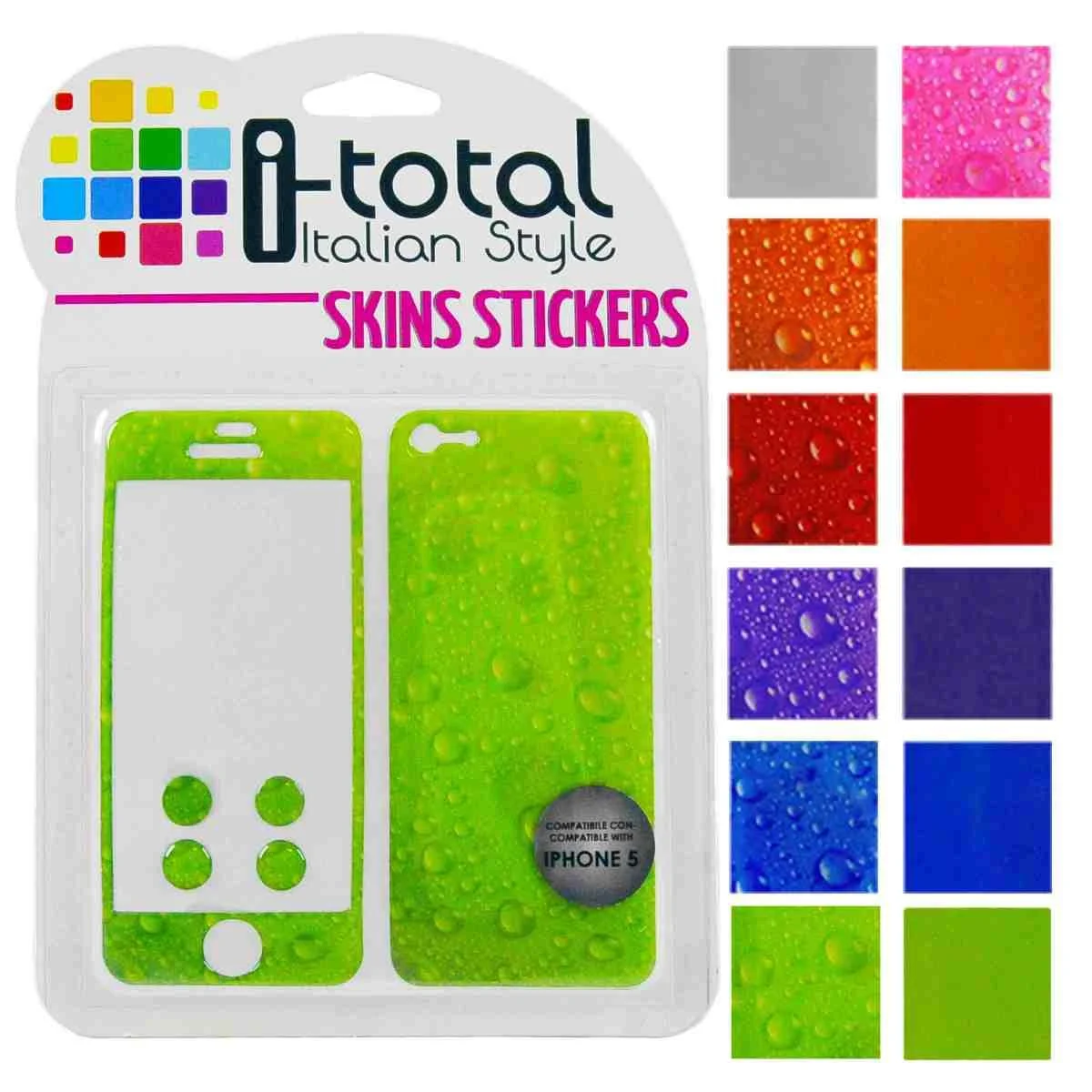 Sticker Adesivo iPhone 5 12 Colori